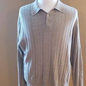 Perry Ellis Long Sleeve Collar Shirt